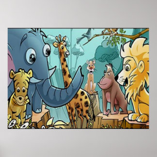 Vamos Ao Zoológico - Poster