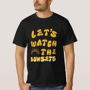 Vamos Assista aos Pôrs do sol, Camisa de Verão Pra