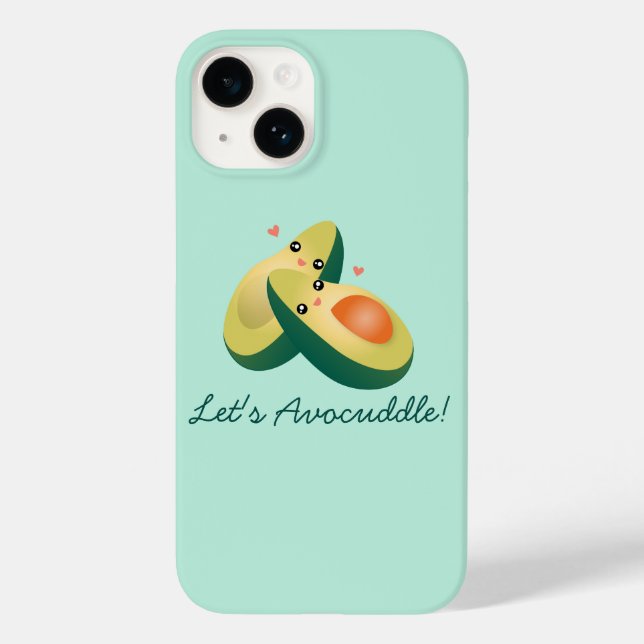 Vamos Avocuddle Funny Cute Avocados Pun Humor (Verso)