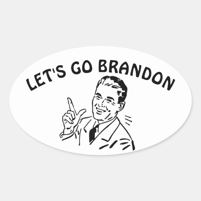 VAMOS BRANDON Adesivos Oval (Frente)