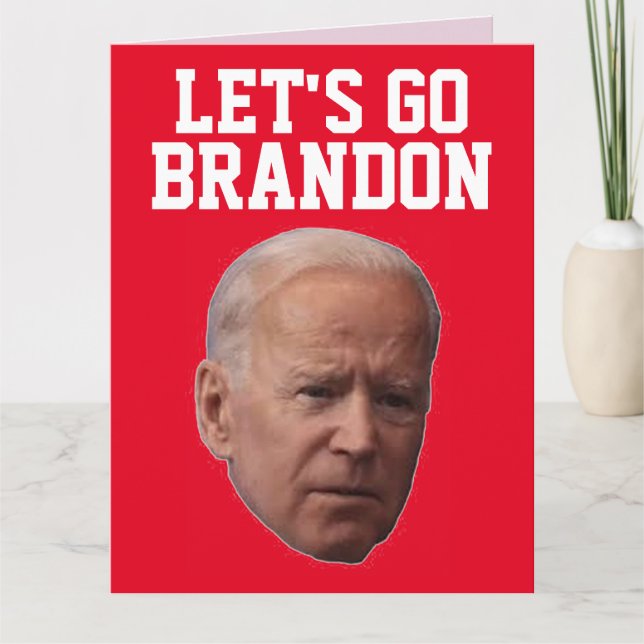 VAMOS BRANDON CARTÕES DE DIA DOS NAMORADOS BIDEN (Frente)