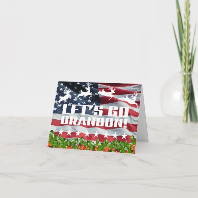 VAMOS BRANDON! [Fonte 3] Cartão de Natal (Frente)