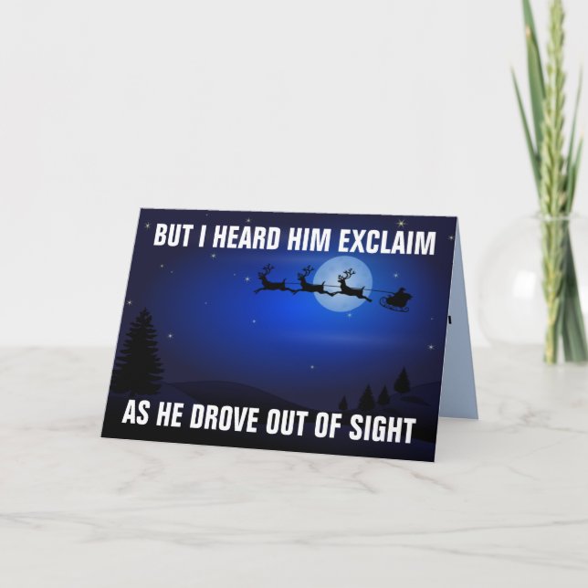 VAMOS BRANDON! PAPAI NOEL CARTÕES DE NATAL SOBREME (Frente)