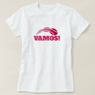 Vamos! Camisa bonito do tênis t para mulheres e