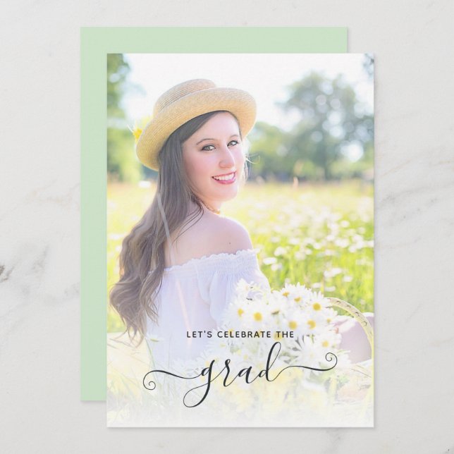 Vamos celebra o convite para fotos do Formando (Frente/Verso)