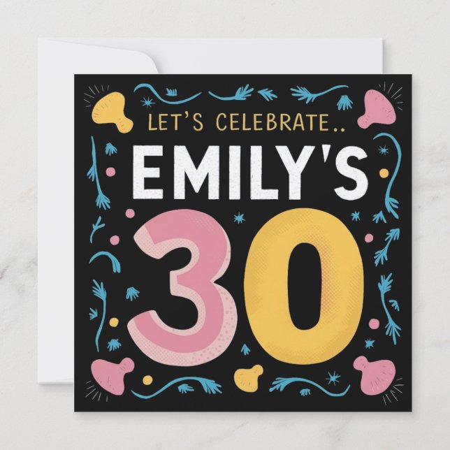 Vamos Celebra os 30 Grandes da Emily! (Verso)