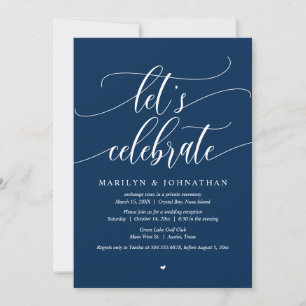 Vamos Celebrar Convite de Casamento Fuga para a Fe