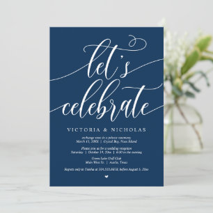Vamos Celebrar Convite de Casamento Fuga para a Fe