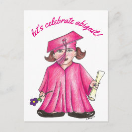 Vamos Celebrar Convite de Festa de Formatura Rosa