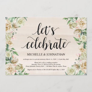 Vamos celebrar, Convite de Recepção de Casamento à