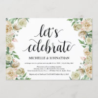 Vamos celebrar, Convite de Recepção de Casamento F