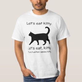 Vamos Coma Gatinho Camisa Engraçada De Gato