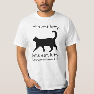 Vamos Coma Gatinho Camisa Engraçada De Gato