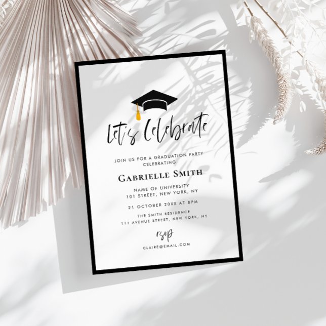 Vamos comemorar convite para festa de formatura (Criador carregado)