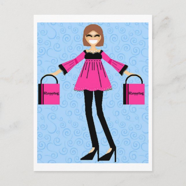 Vamos Comprar cartão postal (Frente)