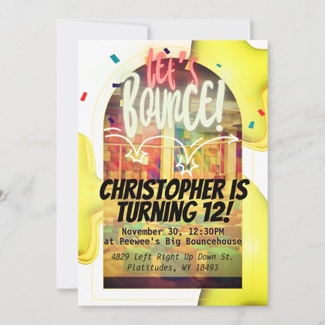 Vamos! Convite de Bday (Frente)