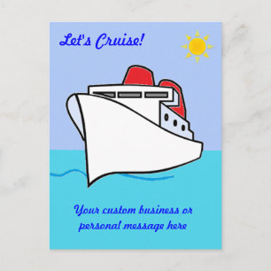 Vamos cruzar cartão postal personalizado