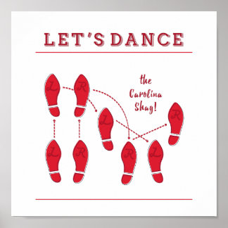 Vamos Dance the Carolina Shag Poster