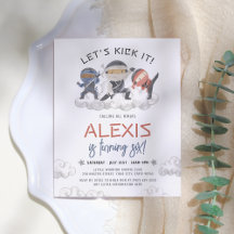 Vamos De Orçamento Kick It Ninja Martial Arts Aniv