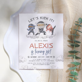 Vamos De Orçamento Kick It Ninja Martial Arts Aniv