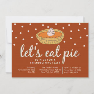 Vamos Eat Pie - Convite de Amizade