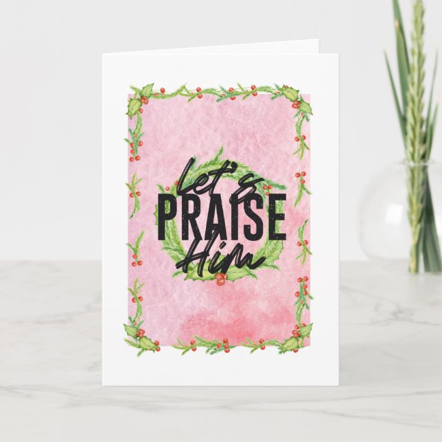 Vamos Elogia O Cartão De Natal (Frente)