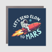 Vamos Enviar Elon para o Magnet do Carro Mars
