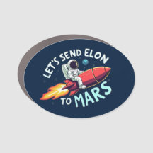 Vamos Enviar Elon para o Magnet Oval do Pára-choqu