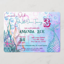 Vamos faz um Convite à Splash Mermaid