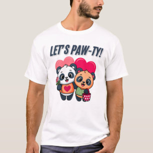 Vamos Festejar Urso Festa Cartoon Camiseta