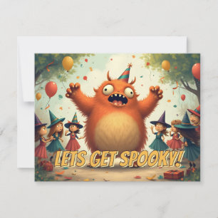 Vamos ficar assustados - Festa de Monstro Bonita