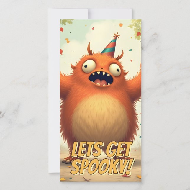 Vamos ficar assustados - Festa de Monstro Bonita (Frente)