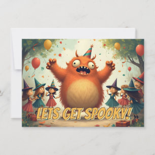 Vamos ficar assustados - Festa de Monstro Bonita