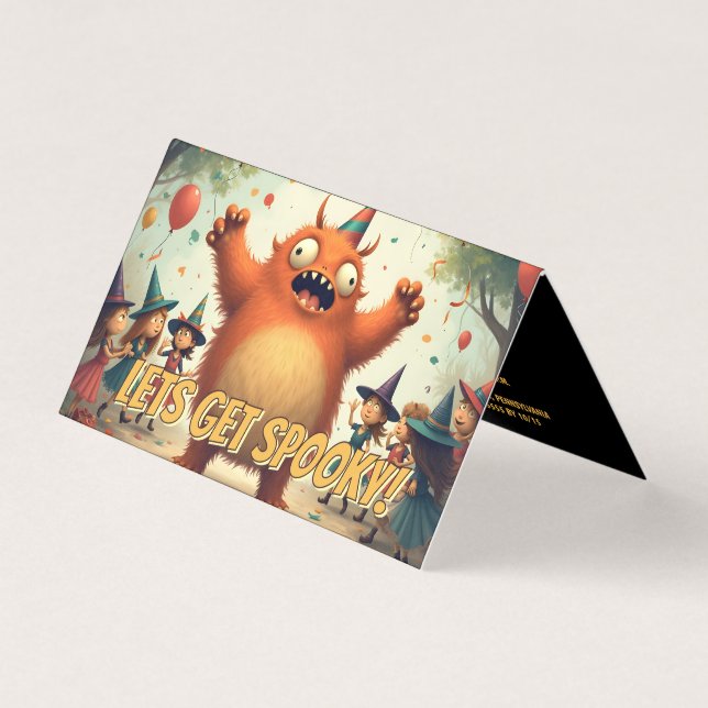 Vamos ficar assustados - Festa de Monstro Bonita (Frente)