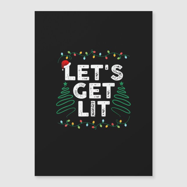 Vamos Ficar Bêbados Presente Engraçado de Natal (Frente)