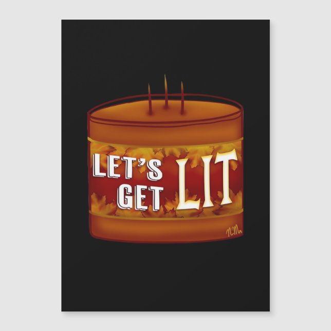 Vamos Ficar Iluminados Clássico de Velas de Outono (Frente)