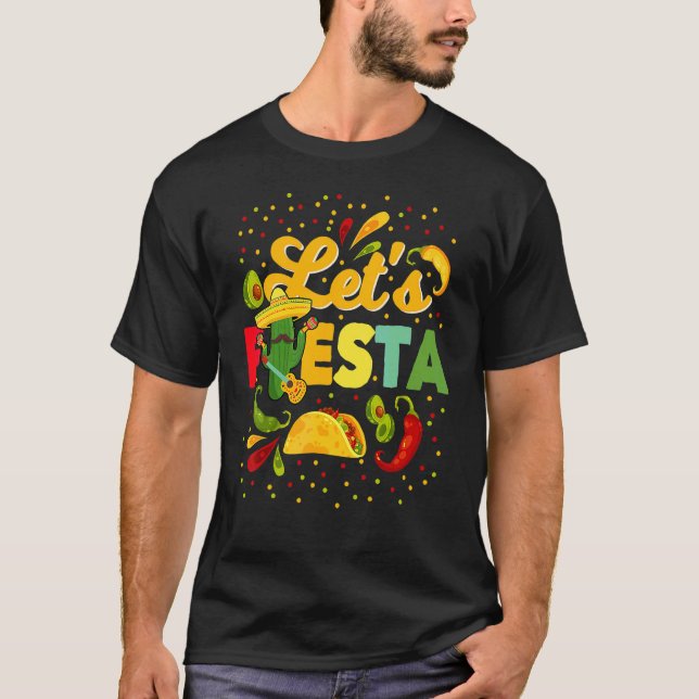 Vamos Fiesta Cinco De Mayo Camisa Mexicana Hombre (Frente)