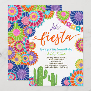 Vamos Fiesta convite para Chá de fraldas do Méxi