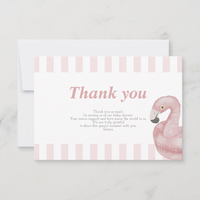 Vamos Flamingle Cartões de agradecimentos (Frente)