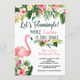 Vamos Flamingle - Convite para Festa de solteira