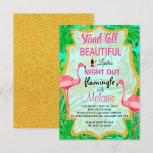 Vamos Flamingle Ladies Night Out Convite