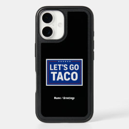 Vamos Go Taco Funny Design Bold Retro Político