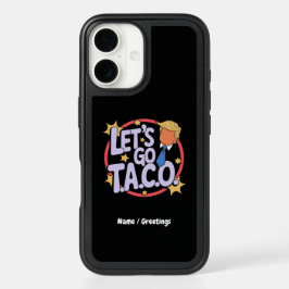 Vamos Ir Taco Funny Design Bold Cotação Homens e M