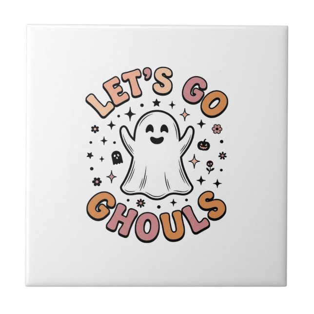 Vamos Lá Espíritos Halloween Fantasma Fofo  (Frente)