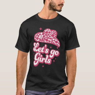 Vamos Lá Garotas Camiseta de Cowgirl para Festa de