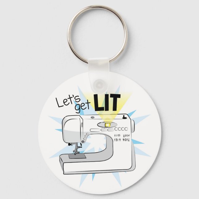 Vamos Lit Sewing Machine Chaveiro (Frente)