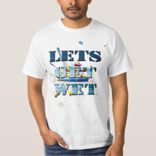 Vamos Molhar Na Praia, Mens - Camisa De Valor