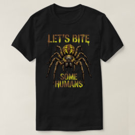 Vamos Morder Alguns Humanos Camisa de Aranha Engra