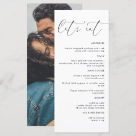 Vamos no Menu Janto de Casamentos Minimalistas Mod