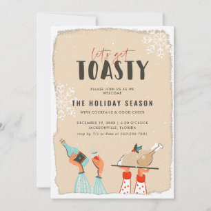 Vamos Obter Toastia Convite para Festas de Féria
